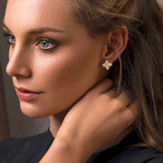 Roberto Coin Princess Flower 18ct Rose Gold Stud Earrings