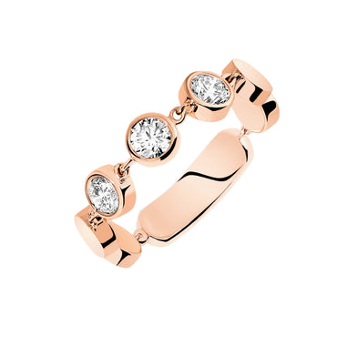 Messika D-Vibes 18ct Rose Gold Diamond Ring 12991/RG