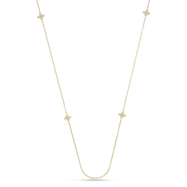 Roberto Coin Love By The Yard 18ct Yellow Gold Diamond Necklace ADR777CL3231 Y.