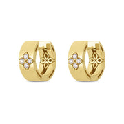 Roberto Coin Love in Verona 18ct Yellow Gold Diamond Large Hoop Earrings ADR888EA2011 Y