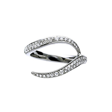 Shaun Leane Entwined 18ct White Gold 0.37ct Diamond Ariana Wedding Ring, EN011.WGWHRZ.