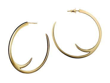 Shaun Leane Sabre Yellow Gold Vermeil Cat Claw Statement Hoop Earrings, SA013.YVNAEOS.