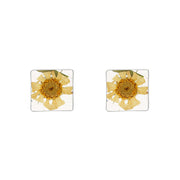Sterling-silver-Flower-square-stud-earrings-E2008