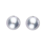 Sterling Silver 5mm Grey Freshwater Pearl Stud Earrings, E2542.
