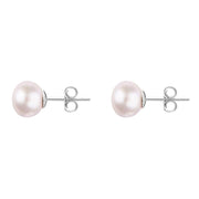 Sterling Silver 5mm Pink Freshwater Pearl Stud Earrings E627