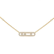 Messika Baby Move Pave 18ct Yellow Gold 0.35ct Diamond Necklace