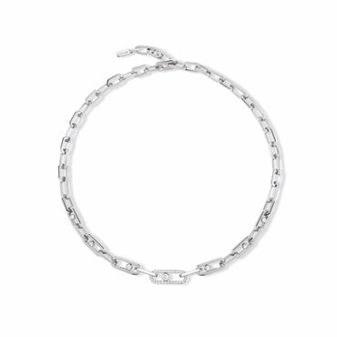 Messika Move Link 18ct White Gold 1.11ct Diamond Necklace