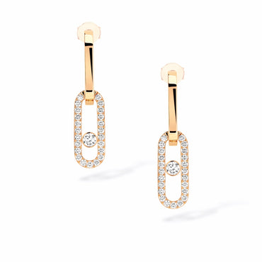Messika Move Link 18ct Yellow Gold 0.88ct Diamond Drop Earrings