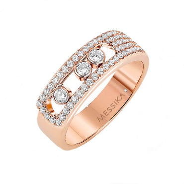 Messika Move Noa Pave 18ct Rose Gold 0.40ct Diamond Ring