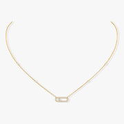 Messika Move Uno Pave 18ct Yellow Gold 0.20ct Diamond Necklace, 4708/YG_2