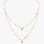 Messika My Twin 18ct Yellow Gold 0.80ct Diamond Two Row Necklace