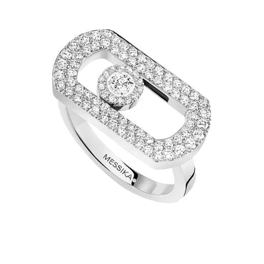 Messika So Move 18ct White Gold Diamond Pave Ring 12937/WG