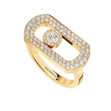 Messika So Move 18ct Yellow Gold Diamond Pave Ring 12937/YG