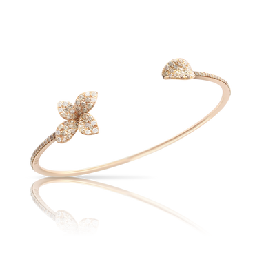 Pasquale Bruni Petit Garden 18ct Rose Gold White and Champagne Diamond Bracelet 15424RX