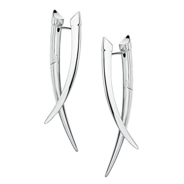 Shaun Leane Sabre Sterling Silver Crossover Earrings, SA025.SSNAEOS