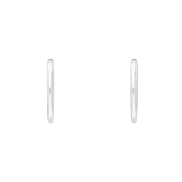 Sterling Silver 19mm Hoop Earrings, BRN-504