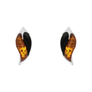 sterling-silver-amber-whitby-jet-leaf-stud-Earrings-E1574