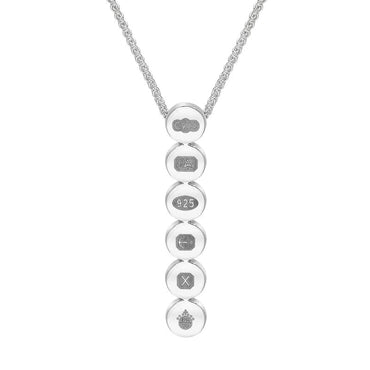 Sterling Silver Jubilee Hallmark Collection Round Disc Pendant Necklace, N1144_JFH