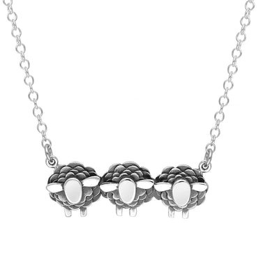 Sterling Silver Three Sheep Necklace, N1137.
